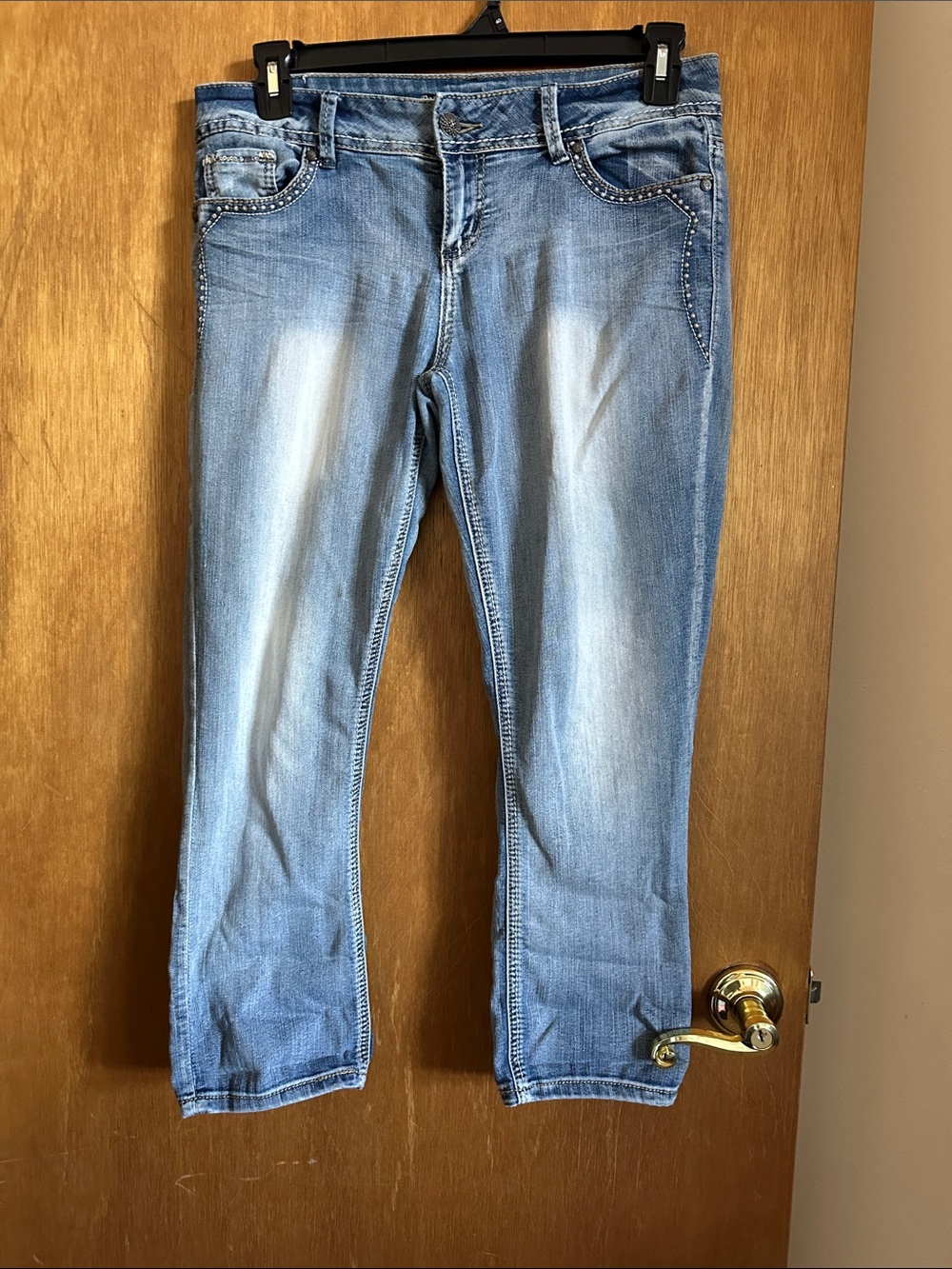 Maurices Light Blue Straight Leg Jeans. 24” length. 33” waist